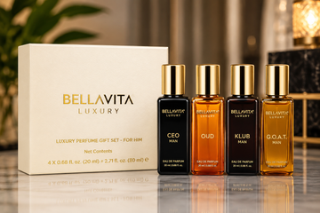 Bellavita Luxury Gift Set for Men – 4 Piece Mini Fragrance Collection