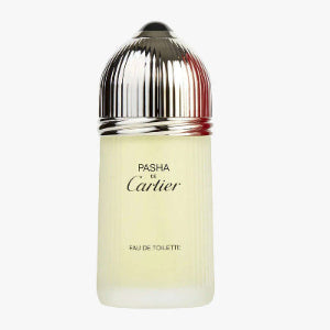 Pasha de Cartier men's fragrance bottle, an elegant and timeless scent for confident men.