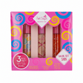 Playful womens perfume set featuring Pink Sugar by Aquolina in a colorful 3-piece variety packaging.