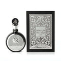 Fakhar by Lattafa bottle and box, fresh clean masculine fragrance for men, elegant design, long lasting scent.