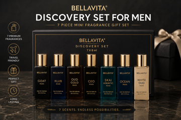 Bellavita Discovery Set for Men – 7 Piece Mini Fragrance Gift Set