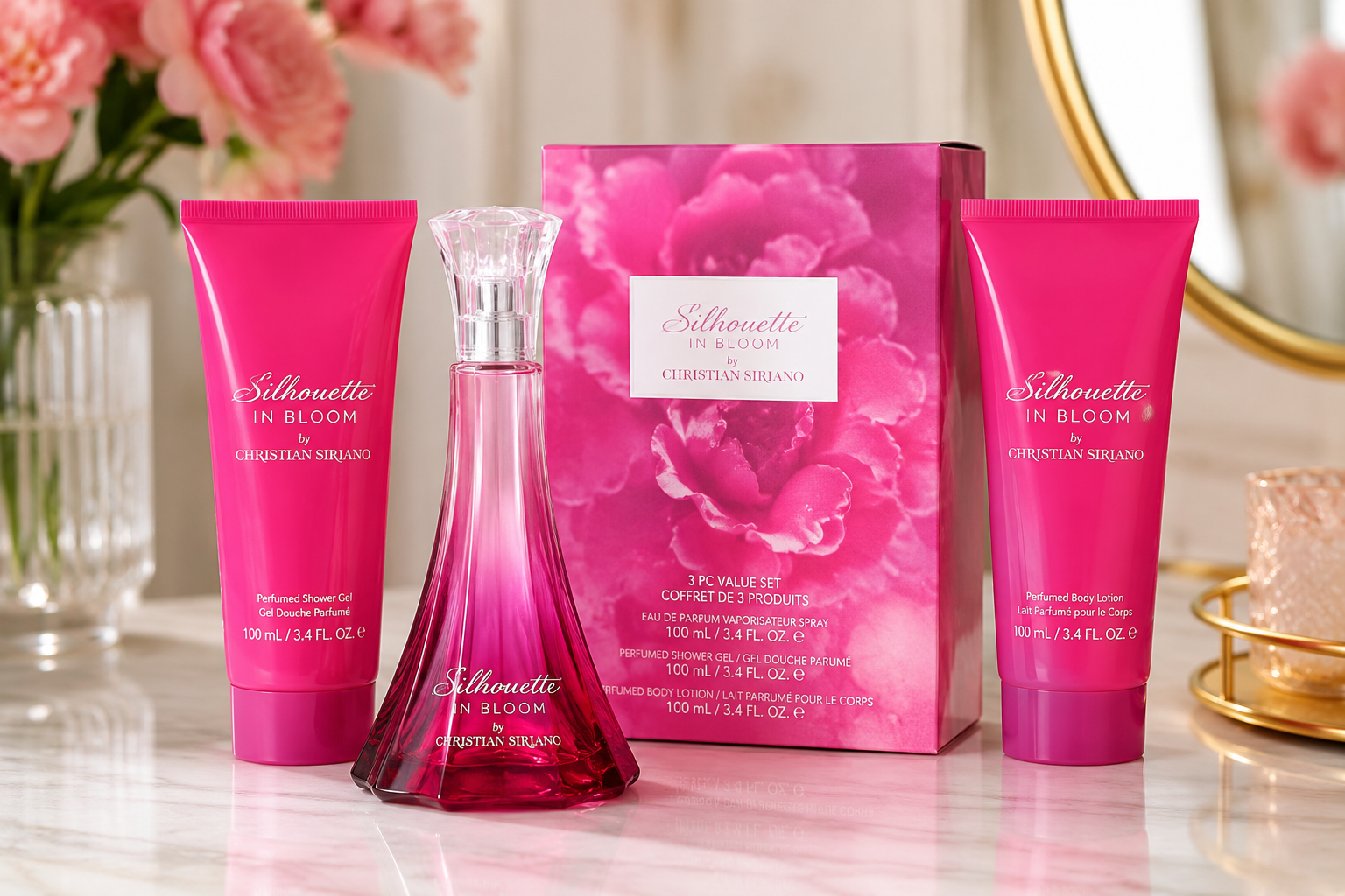 Silhouette In Bloom by Christian Siriano – 3 Piece Gift Set for Women